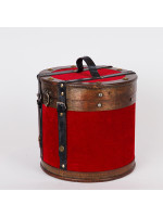 ΞΥΛΙΝΗ ΚΑΠΕΛΙΕΡΑ, ΚΟΚΚΙΝΟ ΒΕΛΟΥΔΟ, 25.5x24.5cm