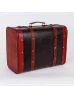 ΞΥΛΙΝΗ ΒΑΛΙΤΣΑ, ΚΑΦΕ VINTAGE, 40x30.5x19.5cm