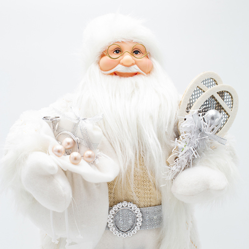 ΑΗ ΒΑΣΙΛΗΣ ΜΕ ΛΕΥΚΗ ΓΟΥΝΑ ΚΑΙ ΔΩΡΑΚΙΑ, 45cm