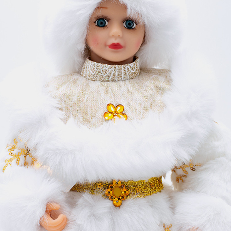 ΚΟΥΚΛΙΤΣΑ ΜΕ ΛΕΥΚΗ ΚΑΠΑ, 45cm