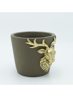 ΚΑΣΠΟ ΑΠΌ ΤΣΙΜΕΝΤΟ, ΜΕ ΑΝΑΓΛΥΦΟ ΤΑΡΑΝΔΟ, 16x14x12.5cm