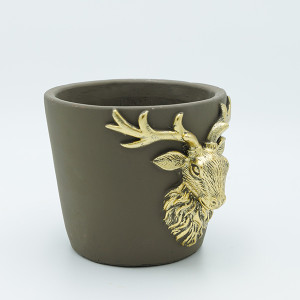 ΚΑΣΠΟ ΑΠΌ ΤΣΙΜΕΝΤΟ, ΜΕ ΑΝΑΓΛΥΦΟ ΤΑΡΑΝΔΟ, 16x14x12.5cm