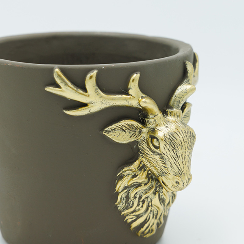 ΚΑΣΠΟ ΑΠΌ ΤΣΙΜΕΝΤΟ, ΜΕ ΑΝΑΓΛΥΦΟ ΤΑΡΑΝΔΟ, 16x14x12.5cm