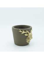 ΚΑΣΠΟ ΑΠΌ ΤΣΙΜΕΝΤΟ, ΜΕ ΑΝΑΓΛΥΦΟ ΤΑΡΑΝΔΟ, 12.5x11x9.5cm