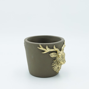 ΚΑΣΠΟ ΑΠΌ ΤΣΙΜΕΝΤΟ, ΜΕ ΑΝΑΓΛΥΦΟ ΤΑΡΑΝΔΟ, 12.5x11x9.5cm