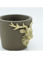 ΚΑΣΠΟ ΑΠΌ ΤΣΙΜΕΝΤΟ, ΜΕ ΑΝΑΓΛΥΦΟ ΤΑΡΑΝΔΟ, 12.5x11x9.5cm