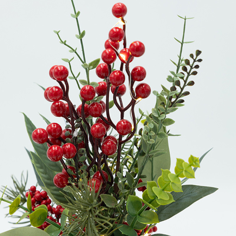 ΚΑΣΠΩ ΜΕ ΧΡΙΣΤΟΥΓΕΝΝΙΑΤΙΚΗ ΔΙΑΚΟΣΜΙΣΗ, ΦΩΤΙΖΟΜΕΝΟ, 10x35cm