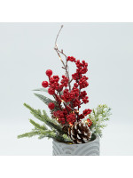 ΚΑΣΠΩ ΜΕ ΧΡΙΣΤΟΥΓΕΝΝΙΑΤΙΚΗ ΔΙΑΚΟΣΜΙΣΗ, ΧΙΟΝΙΣΜΕΝΟ, ΦΩΤΙΖΟΜΕΝΟ, 10x35cm