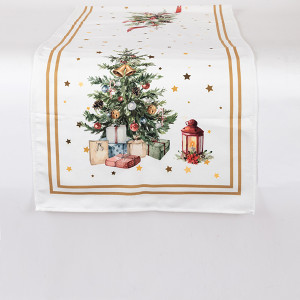 ΡΑΝΕΡ, ΛΕΥΚΟ ΜΕ ΧΡΙΣΤΟΥΓΕΝΝΙΑΤΙΚΟ ΔΕΝΤΡΟ, 40x140cm