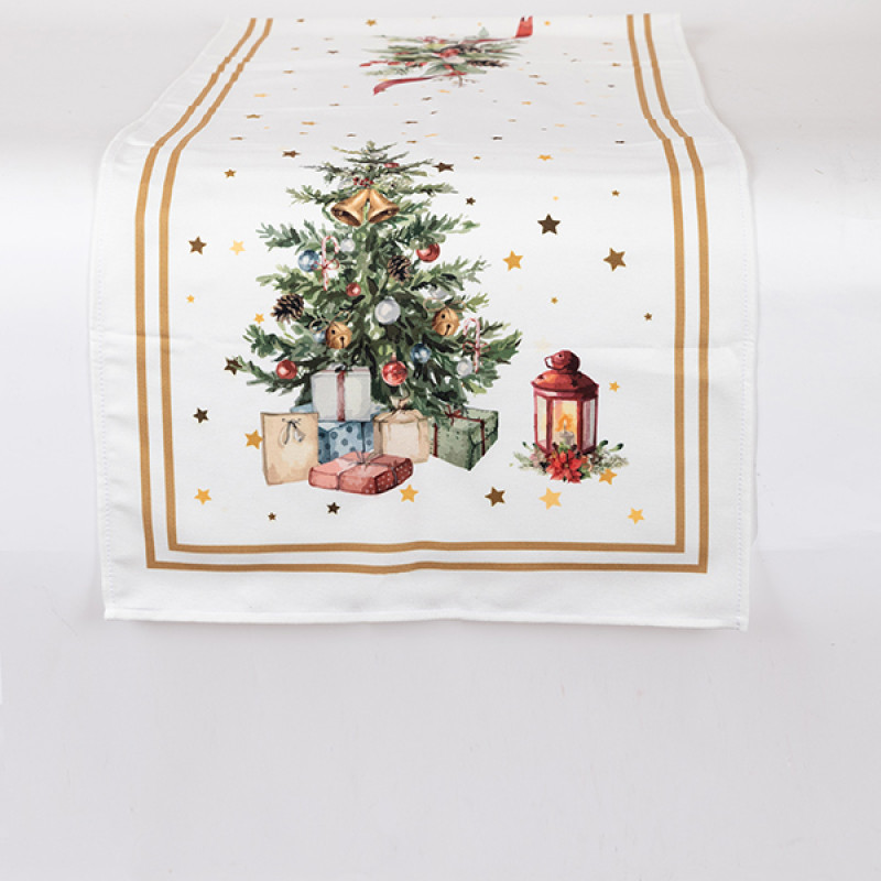 ΡΑΝΕΡ, ΛΕΥΚΟ ΜΕ ΧΡΙΣΤΟΥΓΕΝΝΙΑΤΙΚΟ ΔΕΝΤΡΟ, 40x140cm