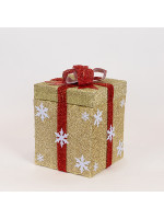 ΔΩΡΑΚΙ ΜΗΧΑΝΙΚΟ ΜΕ ΑΝΟΙΓΟΜΕΝΟ ΚΑΠΑΚΙ ΑΦΗΣ, ΜΟΥΣΙΚΗ, ΚΙΝΗΣΗ ΚΑΙ ΦΩΣ, ΧΡΥΣΟ, ΜΠΑΤΑΡΙΑΣ, 25x25cm