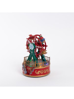 ΡΟΔΑ, ΠΡΑΣΙΝΗ ΚΟΚΚΙΝΗ, ΜΕ ΦΩΣ, ΜΟΥΣΙΚΗ ΚΑΙ ΚΙΝΗΣΗ, ΜΠΑΤΑΡΙΑΣ, 13x13x18.5cm