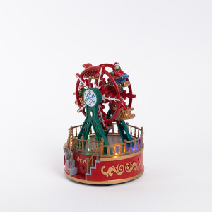 ΡΟΔΑ, ΠΡΑΣΙΝΗ ΚΟΚΚΙΝΗ, ΜΕ ΦΩΣ, ΜΟΥΣΙΚΗ ΚΑΙ ΚΙΝΗΣΗ, ΜΠΑΤΑΡΙΑΣ, 13x13x18.5cm