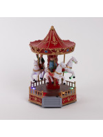 ΜΙΚΡΟ ΚΑΡΟΥΖΕΛ,  ΜΕ ΦΩΣ, ΜΟΥΣΙΚΗ ΚΑΙ ΚΙΝΗΣΗ, ΜΠΑΤΑΡΙΑΣ, 12.5x13x18.8cm