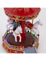 ΜΙΚΡΟ ΚΑΡΟΥΖΕΛ,  ΜΕ ΦΩΣ, ΜΟΥΣΙΚΗ ΚΑΙ ΚΙΝΗΣΗ, ΜΠΑΤΑΡΙΑΣ, 12.5x13x18.8cm