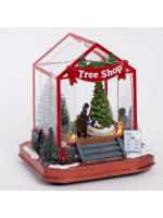 ΚΑΤΑΣΤΗΜΑ ΔΕΝΤΡΩΝ, ΜΕ ΦΩΣ ΚΑΙ ΚΙΝΗΣΗ, ΜΠΑΤΑΡΙΑΣ, 16.5x14.5x17.5cm