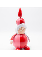 ΓΥΝΑΙΚΑ ΑΓΙΟΥ ΒΑΣΙΛΗ, ΚΟΚΚΙΝΟ ΡΟΖ, ΜΕΤΑΛΛΙΚΟ,  14x13x30cm