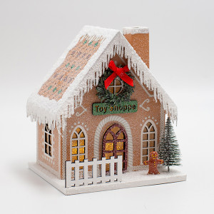 ΧΑΡΤΙΝΟ ΣΠΙΤΑΚΙ, TOY SHOP, ΦΩΤΙΖΟΜΕΝΟ, 13x11x15.5cm