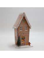 ΧΑΡΤΙΝΟ ΣΠΙΤΑΚΙ, ΜΠΕΖ ΜΕ ΜΠΙΣΚΟΤΟΥΛΗ, ΦΩΤΙΖΟΜΕΝΟ, 11x8.5x22cm