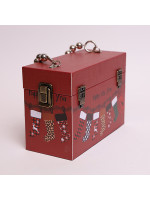 ΒΑΛΙΤΣΑΚΙ, ΜΠΟΡΝΤΟ ΜΕ ΜΠΟΤΟΥΛΕΣ, 20x9x14cm