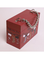 ΒΑΛΙΤΣΑΚΙ, ΜΠΟΡΝΤΟ ΜΕ ΜΠΟΤΟΥΛΕΣ, 20x9x14cm