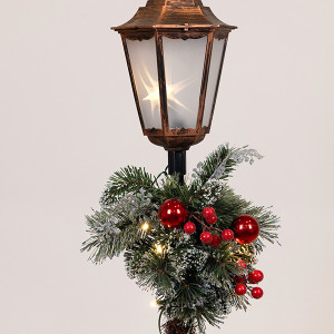 ΚΟΛΩΝΑ ΜΕ ΧΡΙΣΤΟΥΓΕΝΝΙΑΤΙΚΗ ΓΙΡΛΑΝΤΑ, ΦΩΤΙΖΟΜΕΝΗ, ΜΕ ΜΕΤΑΣΧΗΜΑΤΙΣΤΗ, 120cm