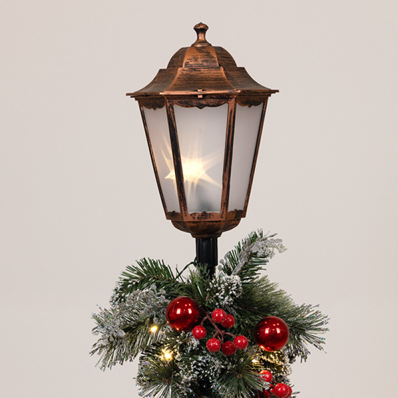 ΚΟΛΩΝΑ ΜΕ ΧΡΙΣΤΟΥΓΕΝΝΙΑΤΙΚΗ ΓΙΡΛΑΝΤΑ, ΦΩΤΙΖΟΜΕΝΗ, ΜΕ ΜΕΤΑΣΧΗΜΑΤΙΣΤΗ, 120cm