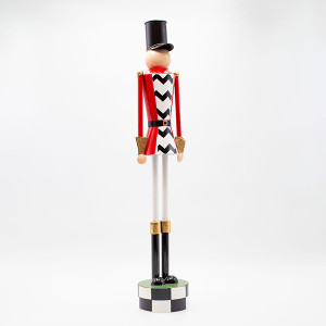 ΜΕΤΑΛΛΙΚΟΣ ΚΑΡΥΟΘΡΑΥΣΤΗΣ, ΜΑΥΡΟ ΚΑΡΟ ΜΕ ΚΟΚΚΙΝΟ, 110cm