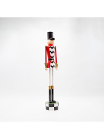 ΜΕΤΑΛΛΙΚΟΣ ΚΑΡΥΟΘΡΑΥΣΤΗΣ, ΜΑΥΡΟ ΚΑΡΟ ΜΕ ΚΟΚΚΙΝΟ, 60cm