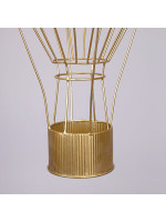 ΜΕΤΑΛΛΙΚΟ ΑΕΡΟΣΤΑΤΟ, ΧΡΥΣΟ, 33x33x84cm