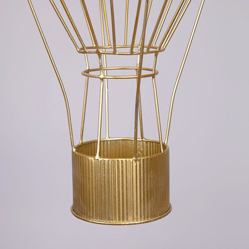 ΜΕΤΑΛΛΙΚΟ ΑΕΡΟΣΤΑΤΟ, ΧΡΥΣΟ, 33x33x84cm