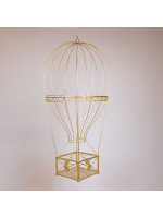 ΜΕΤΑΛΛΙΚΟ ΑΕΡΟΣΤΑΤΟ, ΧΡΥΣΟ, 60x60x122cm