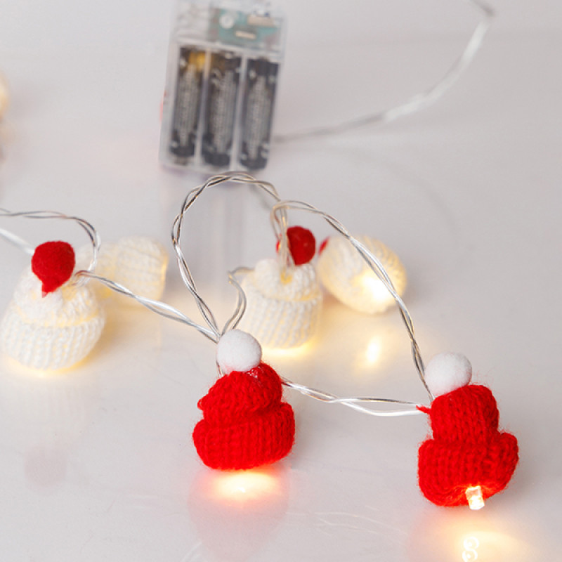 ΣΕΙΡΑ, 10 LED 5mm, ΥΦΑΣΜΑΤΙΝΑ ΣΚΟΥΦΑΚΙΑ, ΜΠΑΤΑΡΙΑΣ 3xAA, ΧΡΟΝΟΔΙΑΚΟΠΤΗ, ΔΙΑΦΑΝΟ PVC ΚΑΛΩΔΙΟ, ΘΕΡΜΟ ΛΕΥΚΟ LED ΑΝΑ 15cm, ΠΡΟΕΚΤΑΣΗ ΠΑΡΟΧΗΣ 30cm, IP20