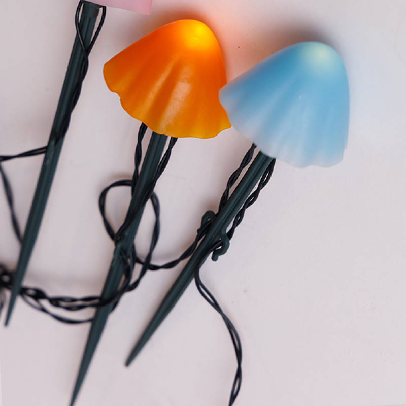 ΣΕΙΡΑ, 8 LED 5mm, ΠΛΑΣΤΙΚΑ ΠΟΛΥΧΡΩΜΑ ΜΑΝΙΤΑΡΙΑ H20cm, ΗΛΙΑΚΟ ΠΑΝΕΛ ΜΕ ΑΙΣΘΗΤΗΡΑ ΦΩΤΟΣ, ΠΡΑΣΙΝΟ PVC ΚΑΛΩΔΙΟ, ΘΕΡΜΟ ΛΕΥΚΟ LED ANA 50cm, ΠΡΟΕΚΤΑΣΗ ΠΑΡΟΧΗΣ 1m, IP44