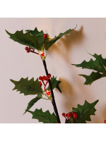 2 ΚΛΑΔΙΑ ΠΡΑΣΙΝΑ ΜΕ ΚΟΚΚΙΝΑ ΜΟΥΡΑ H75cm, ΜΠΑΤΑΡΙΑΣ 3ΧΑΑ, ΧΡΟΝΟΔΙΑΚΟΠΤΗ, 2*8 ΘΕΡΜΑ ΛΕΥΚΑ LED, ΠΡΟΕΚΤΑΣΗ ΠΑΡΟΧΗΣ 30cm, IP20