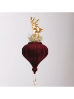 ΣΤΟΛΙΔΙ, ΒΕΛΟΥΔΙΝΟ, ΜΠΟΡΝΤΟ ΜΕ ΧΡΥΣΟ ΤΑΡΑΝΔΟ, 19.56cm