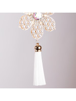 ΣΤΟΛΙΔΙ ΧΙΟΝΟΝΙΦΑΔΑ, ΧΡΥΣΟ ΠΕΡΛΕ ΜΕ ΛΕΥΚΗ ΦΟΥΝΤΑ, 8.8x19cm