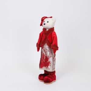 ΚΥΡΙΑ ΑΡΚΟΥΔΑ ΜΕ ΜΠΟΡΝΤΟ ΡΟΥΧΑ ΚΑΙ ΚΑΠΕΛΟ, 45cm