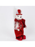 ΣΚΙΟΥΡΟΣ ΜΕ ΜΠΟΡΝΤΟ ΡΟΥΧΑ ΚΑΙ ΚΑΠΕΛΟ, 34cm