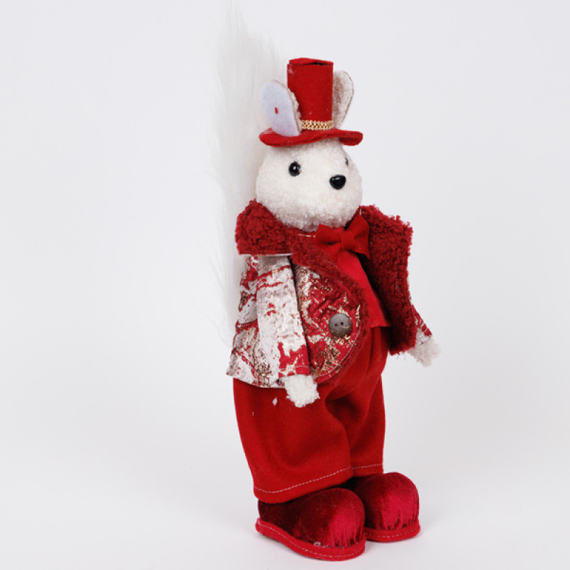 ΣΚΙΟΥΡΟΣ ΜΕ ΜΠΟΡΝΤΟ ΡΟΥΧΑ ΚΑΙ ΚΑΠΕΛΟ, 34cm