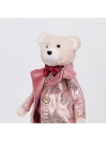 ΚΥΡΙΟΣ ΑΡΚΟΥΔΟΣ ΜΕ ΡΟΖ ΜΠΟΡΝΤΟ ΡΟΥΧΑ, 43cm