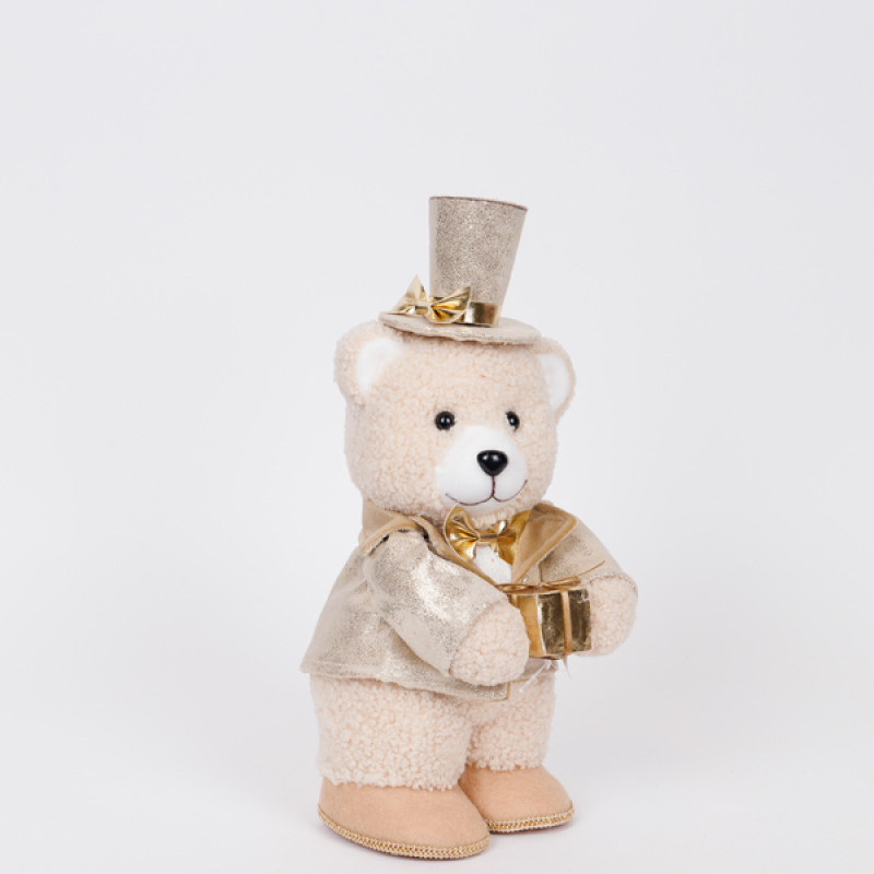 ΑΡΚΟΥΔΑΚΙ ΜΕ ΣΑΜΠΑΝΙ ΡΟΥΧΑ ΚΑΙ ΔΩΡΟ, 31cm