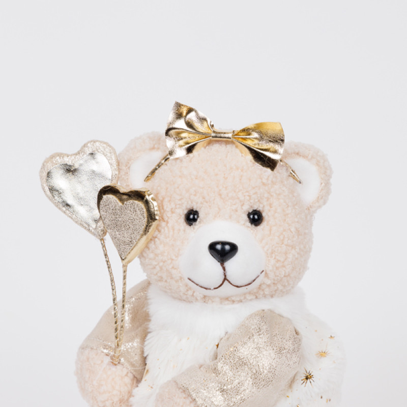 ΑΡΚΟΥΔΙΤΣΑ ΜΕ ΣΑΜΠΑΝΙ ΡΟΥΧΑ ΚΑΙ ΦΙΟΓΚΟ, 31cm