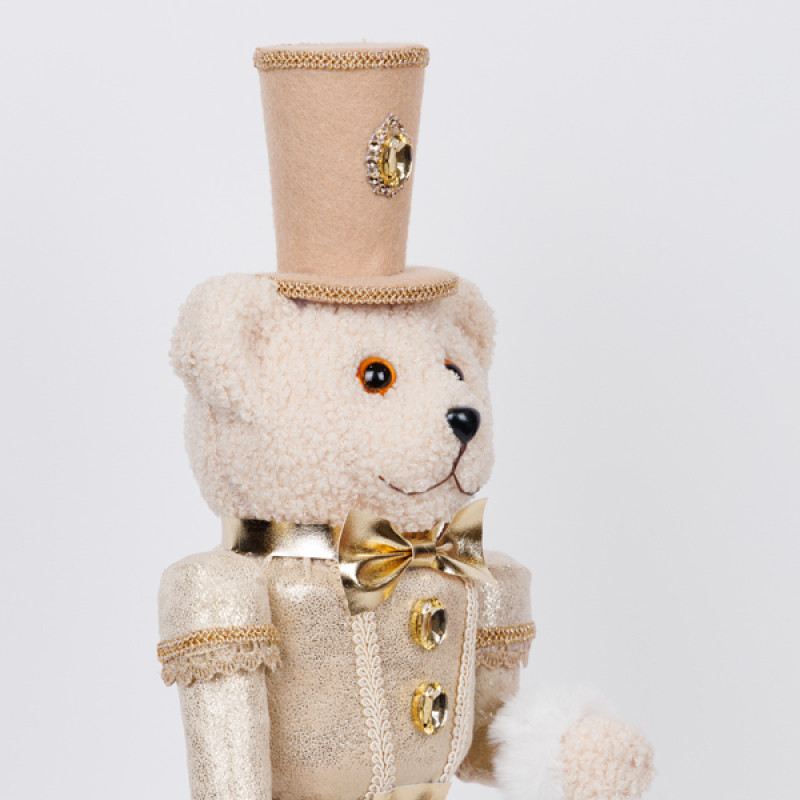 ΑΡΚΟΥΔΟΣ ΣΤΡΑΤΙΩΤΗΣ ΜΕ ΣΑΜΠΑΝΙ ΡΟΥΧΑ, 53cm