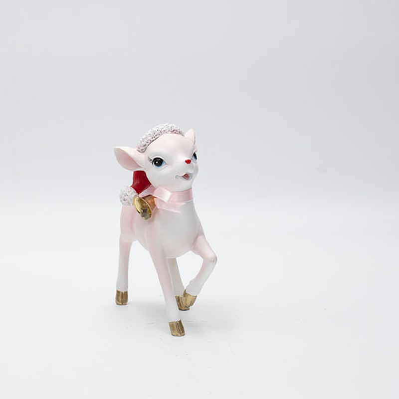 ΕΛΑΦΑΚΙ ΠΟΛΥΡΕΖΙΝ, ΡΟΖ, ΜΕ ΣΚΟΥΦΑΚΙ, 11.5x6x13.3cm