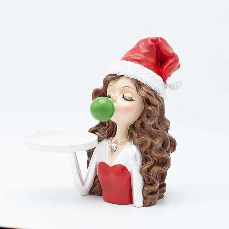 ΚΟΡΙΤΣΙ ΠΟΛΥΡΕΖΙΝ, ΜΕ ΤΣΙΧΛΟΦΟΥΣΚΑ ΚΑΙ ΔΙΣΚΟ, 21x17x23cm