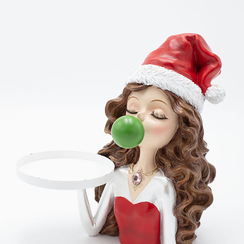 ΚΟΡΙΤΣΙ ΠΟΛΥΡΕΖΙΝ, ΜΕ ΤΣΙΧΛΟΦΟΥΣΚΑ ΚΑΙ ΔΙΣΚΟ, 21x17x23cm