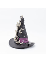 ΚΑΠΕΛΟ ΜΑΓΙΣΣΑΣ ΠΟΛΥΡΕΖΙΝ, ΜΑΥΡΟ, ΜΕ ΠΕΤΑΛΟΥΔΕΣ, HALLOWEEN, 20.3x19.3x22.5cm