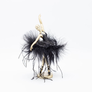 ΜΠΑΛΑΡΙΝΑ ΧΟΡΕΥΤΡΙΑ ΠΟΛΥΡΕΖΙΝ, ΜΕ ΜΑΥΡΟ ΦΟΡΕΜΑ, 13x13x21.5