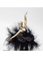 ΜΠΑΛΑΡΙΝΑ ΧΟΡΕΥΤΡΙΑ ΠΟΛΥΡΕΖΙΝ, ΜΕ ΜΑΥΡΟ ΦΟΡΕΜΑ, 13x13x21.5